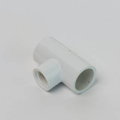 402-101 Sch 40 PVC Reducing Tee 3/4 in. x 1/2 in. Socket x FIPT