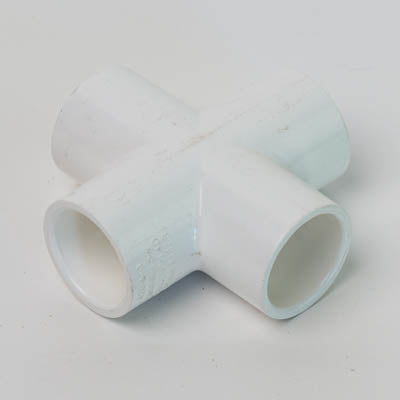 420-010 Sch 40 PVC Cross 1 in. Socket
